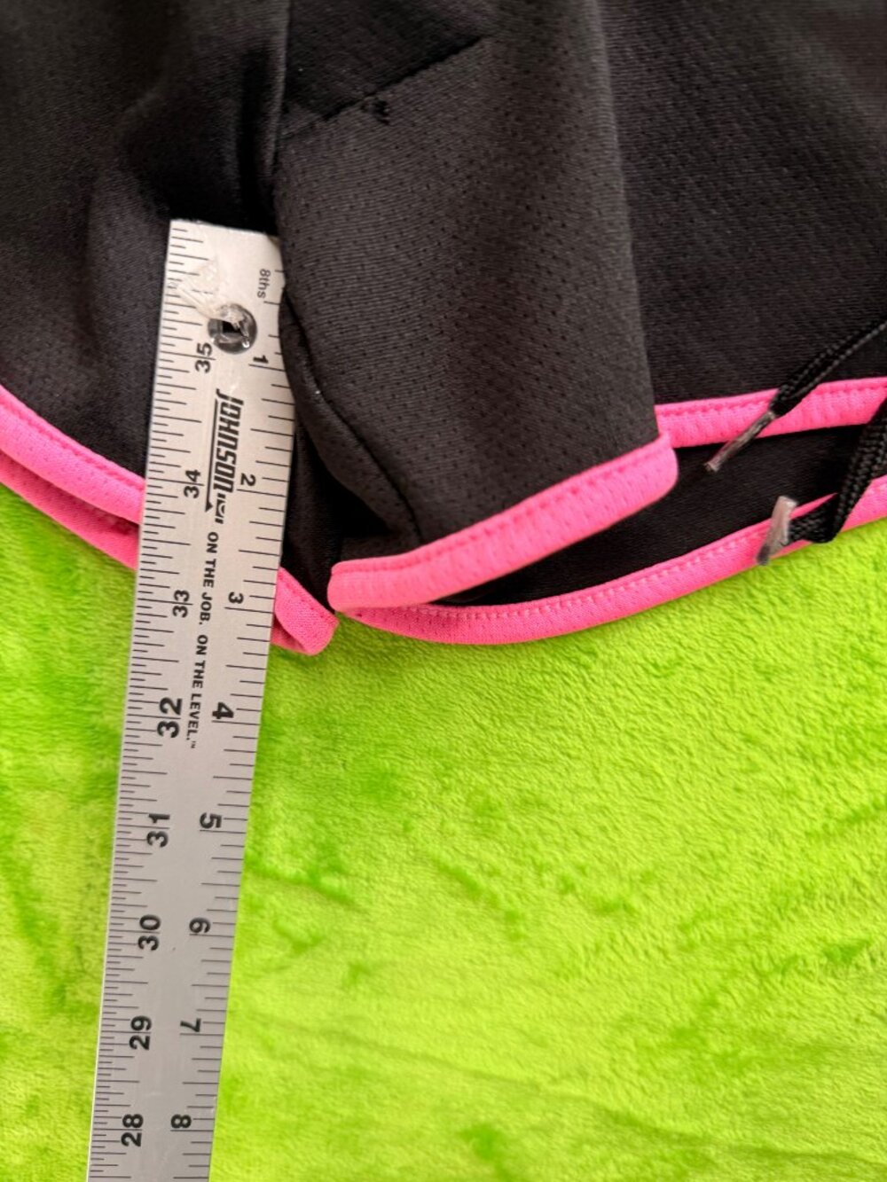 Danskin Now Dolphin Running Shorts Black Pink Trim Sz S 4-6